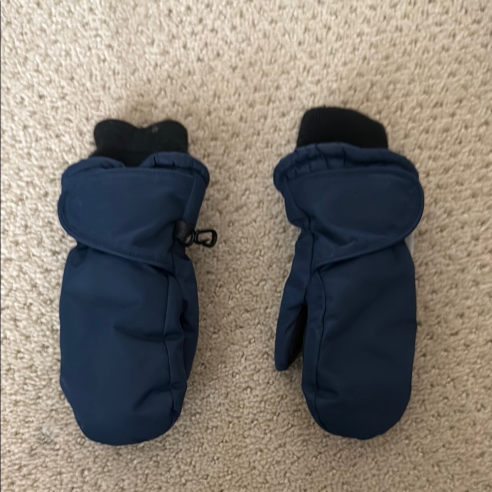 Kids Navy Mittens